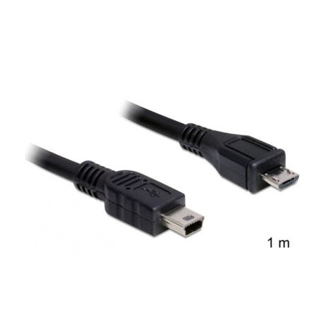 DeLock DL83177 USB 2.0 micro-B  -> USB mini 1 m male / male 